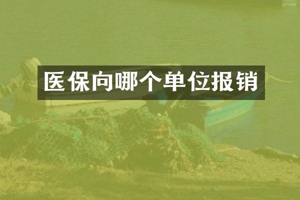 医保向哪个单位报销