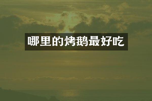 哪里的烤鹅最好吃