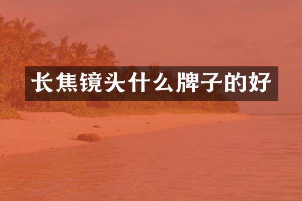 长焦镜头什么牌子的好