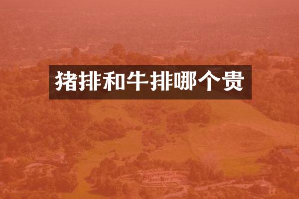 猪排和牛排哪个贵