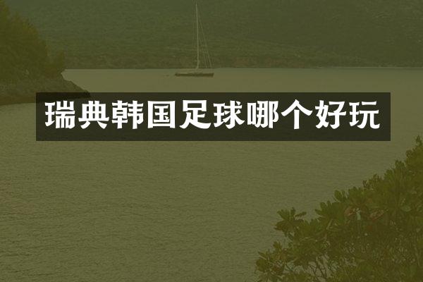 瑞典韩国足球哪个好玩