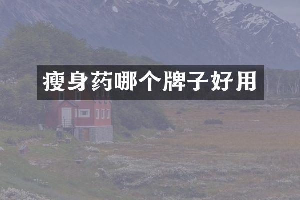 瘦身药哪个牌子好用