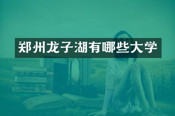郑州龙子湖有哪些大学