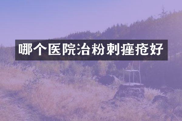 哪个医院治粉刺痤疮好