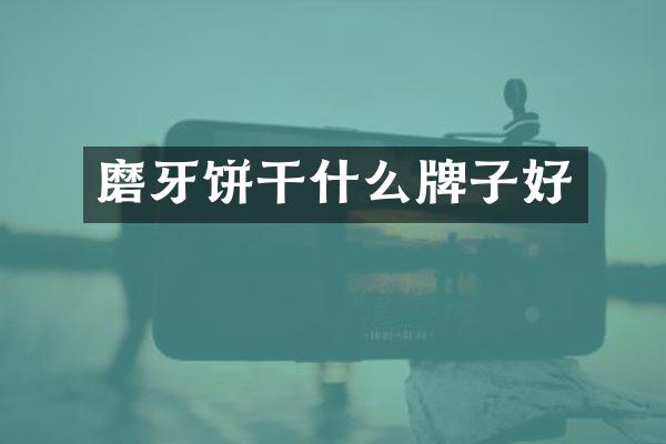 磨牙饼干什么牌子好