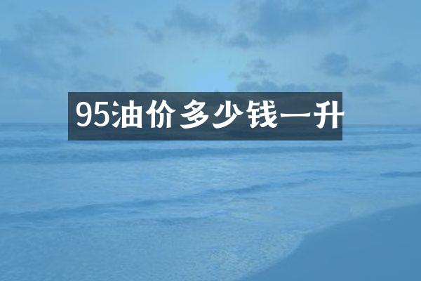 95油价多少钱一升