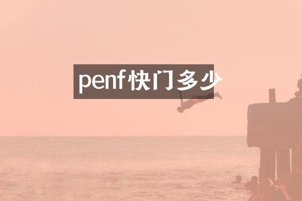 penf快门多少