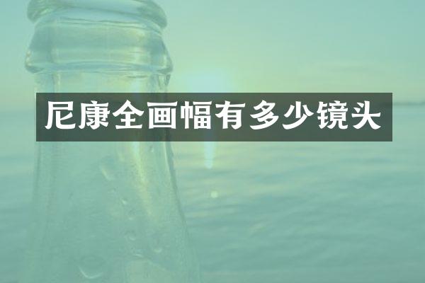 尼康全画幅有多少镜头