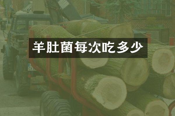 羊肚菌每次吃多少