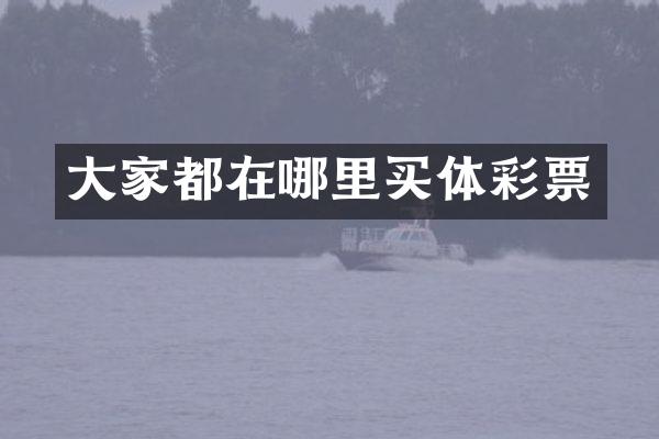 大家都在哪里买体彩票