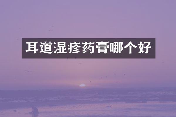 耳道湿疹药膏哪个好
