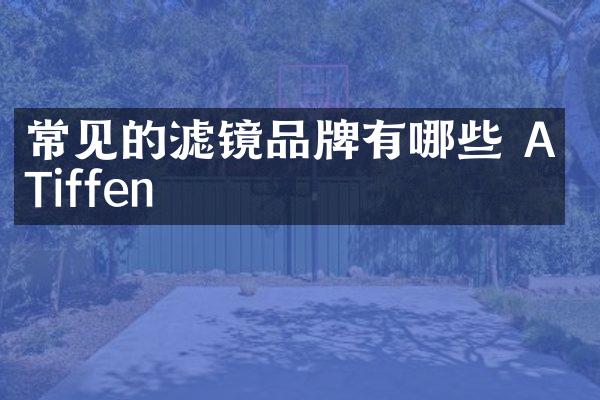 常见的滤镜品牌有哪些 A Tiffen