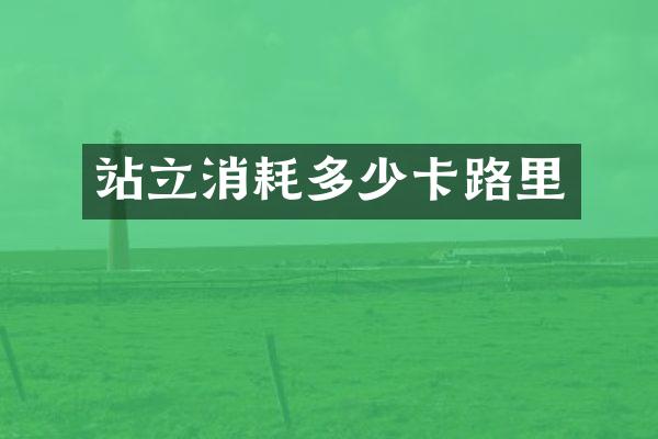 站立消耗多少卡路里