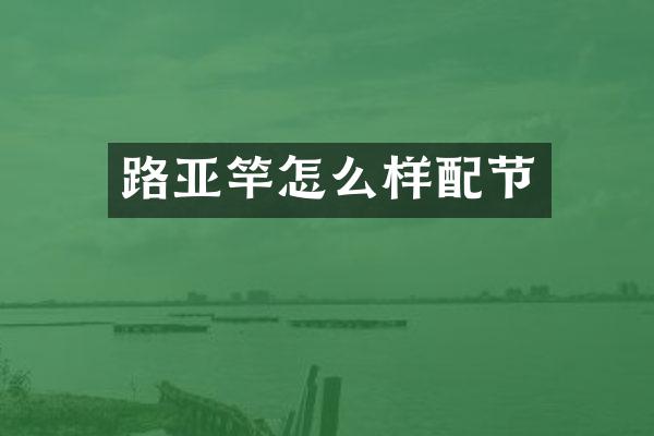 路亚竿怎么样配节