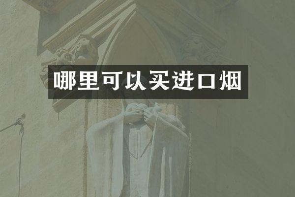 哪里可以买进口烟