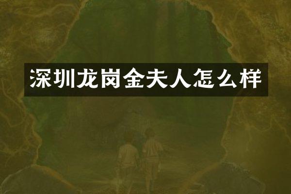 深圳龙岗金夫人怎么样