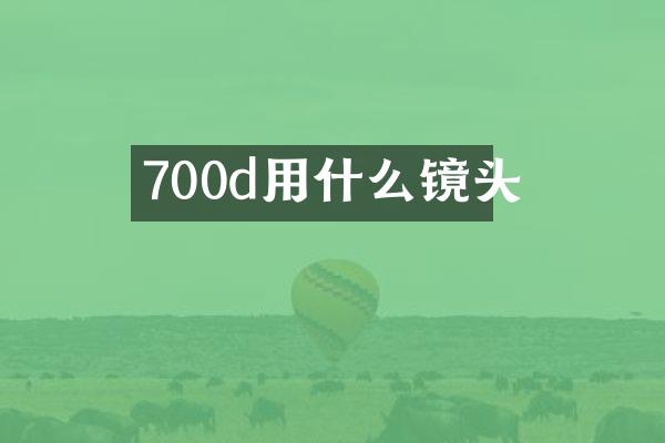 700d用什么镜头