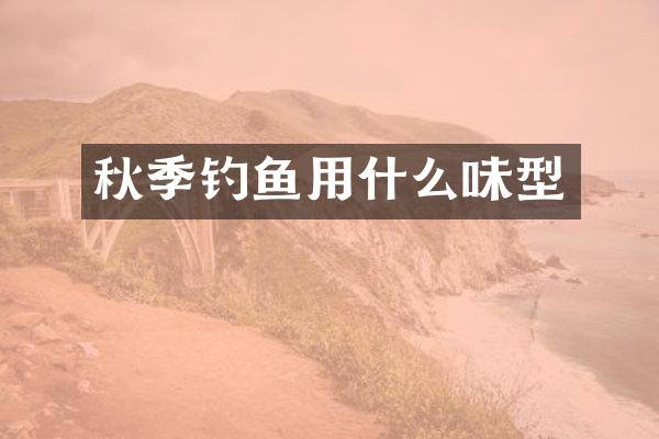 秋季钓鱼用什么味型