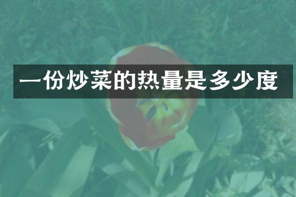 一份炒菜的热量是多少度