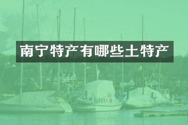 南宁特产有哪些土特产
