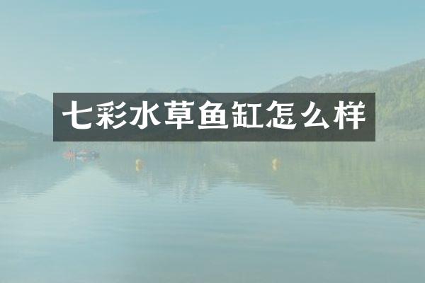 七彩水草鱼缸怎么样