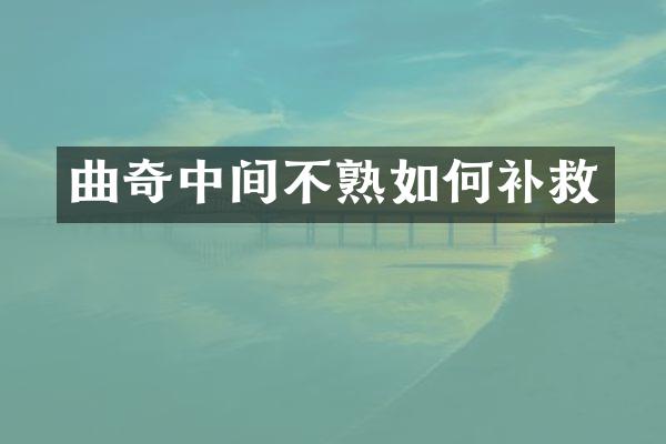 曲奇中间不熟如何补救