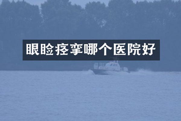 眼睑痉挛哪个医院好