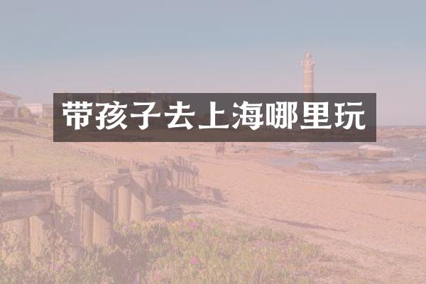 带孩子去上海哪里玩