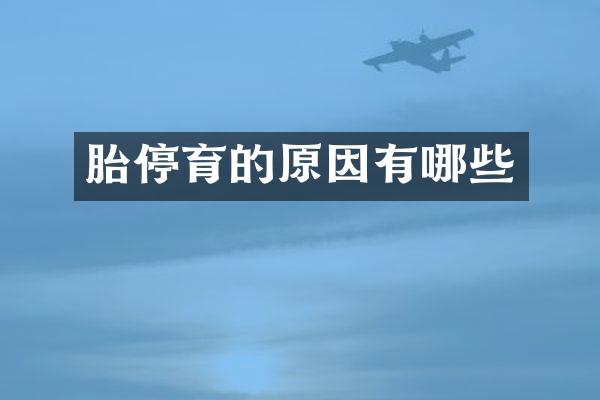 胎停育的原因有哪些