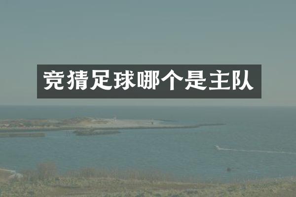 竞猜足球哪个是主队