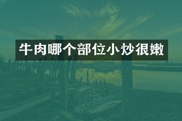 牛肉哪个部位小炒很嫩