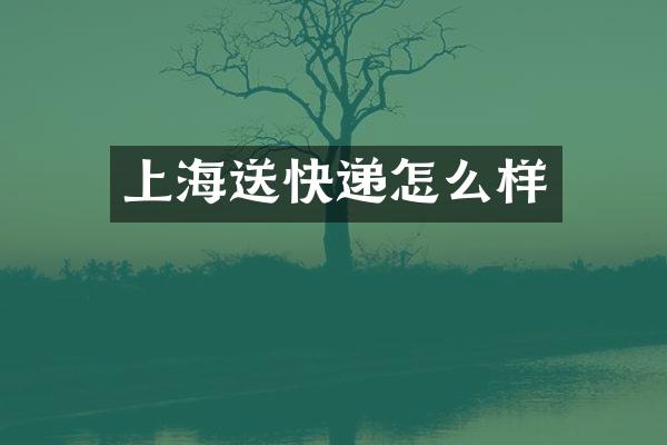 上海送快递怎么样