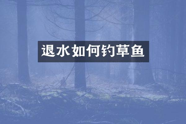 退水如何钓草鱼