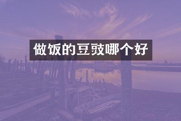 做饭的豆豉哪个好