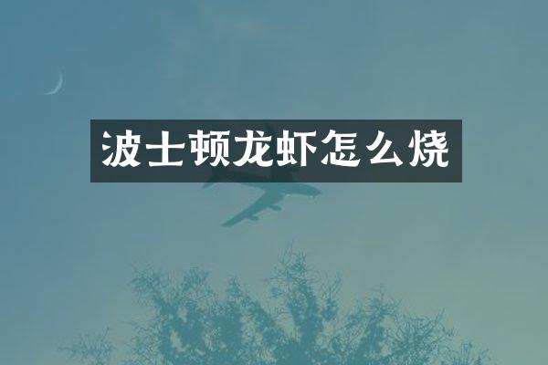 波士顿龙虾怎么烧