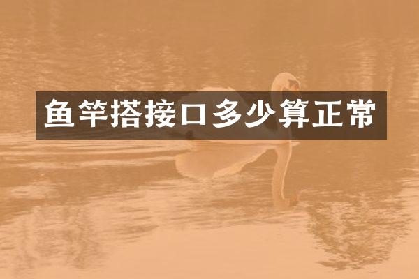 鱼竿搭接口多少算正常