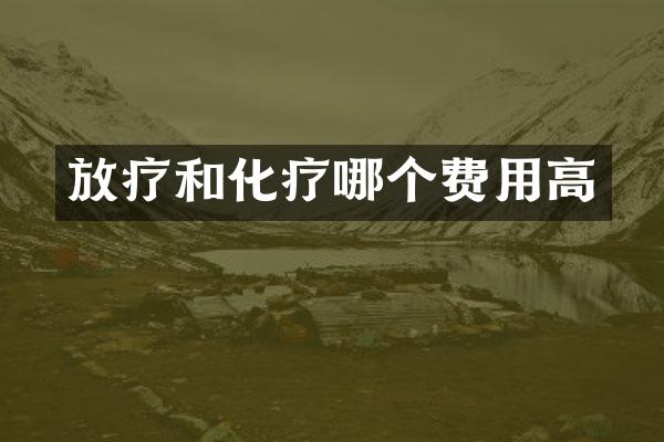 放疗和化疗哪个费用高