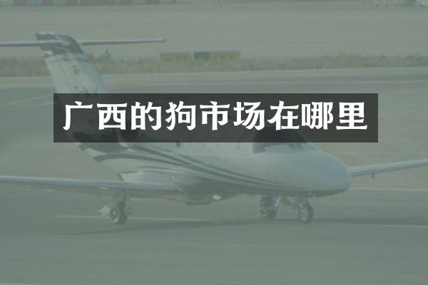 广西的狗市场在哪里