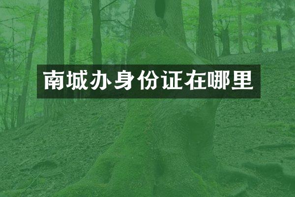 南城办身份证在哪里