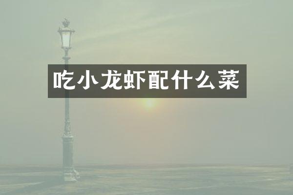 吃小龙虾配什么菜