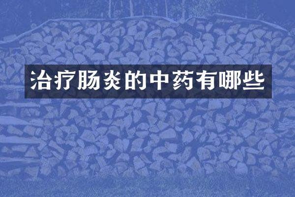 治疗肠炎的中药有哪些