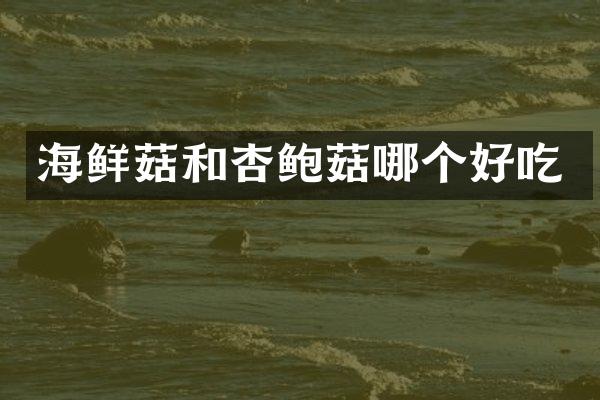 海鲜菇和杏鲍菇哪个好吃