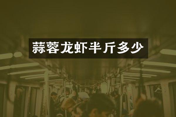 蒜蓉龙虾半斤多少