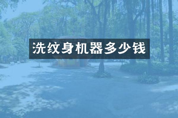 洗纹身机器多少钱