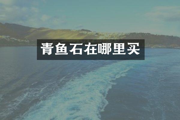 青鱼石在哪里买
