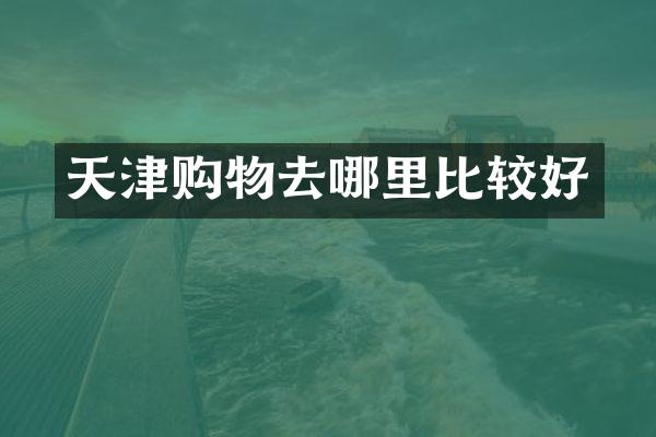 天津购物去哪里比较好