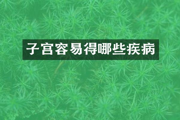 子宫容易得哪些疾病