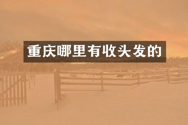 重庆哪里有收头发的