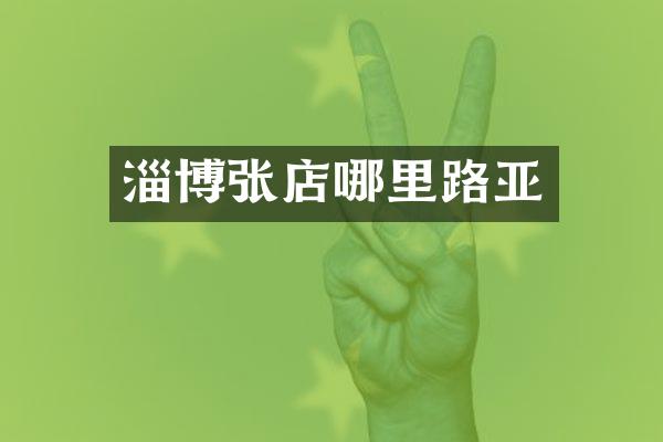 淄博张店哪里路亚