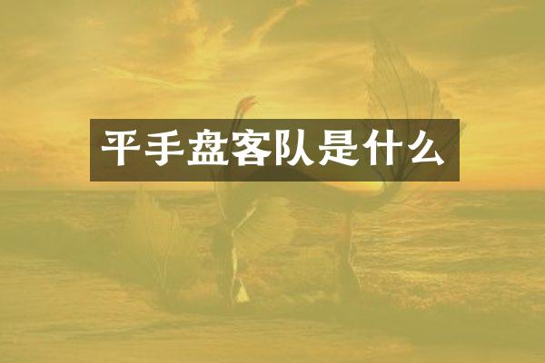 平手盘客队是什么